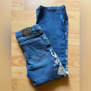 Kids Blue Jeans with Embroidered Design